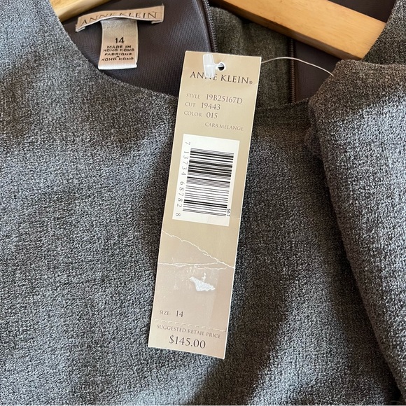 Anne Klein NWT Women’s Bodysuit Top Size 14 Grey TOP ONLY/Was A Two Piece - Picture 3 of 10